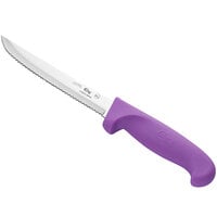 Choice 6 inch Serrated Edge Utility Knife with Purple Handle