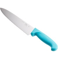 Choice 8 inch Chef Knife with Neon Blue Handle