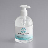 Helping Hand HH300PU 10.1 oz. / 300 mL 75% Alcohol Hand Sanitizer Gel with Pump - 12/Case