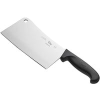 Choice 8 inch Stainless Steel Cleaver with Black Handle