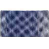 Elite Global Solutions M12347RC-LAP Jewel 12 3/4" x 7" Blue Textured Melamine Platter