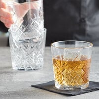 Pasabahce Timeless Vintage 12 oz. Stackable Fully Tempered Rocks / Old Fashioned Glass - 12/Case