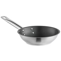 Vigor 7" Stainless Steel Non-Stick Fry Pan with Aluminum-Clad Bottom and Excalibur Coating