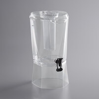 Choice 3.5 Gallon Hands-Free Acrylic Beverage Dispenser with Vertical Ice Core