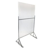 Channel SDDF-3670 36 inch x 70 inch Aluminum / Acrylic Standing Social Distancing Divider