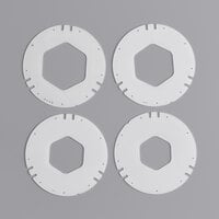 San Jamar XC2226 White Replacement Gasket Kit for Euro EZ-Fit® C2210 Cup Dispenser - 4/Pack