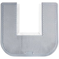 23 inch x 22 inch Gray Disposable Toilet Floor Mat (IMP 1550) - 6/Case