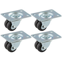 True 884829 Equivalent 2 inch Swivel Plate Casters - 4/Set