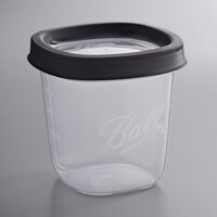 Ball 1440080103 16 oz. Pint Plastic Freezer Jar with Leak-Resistant Lid - 2/Pack