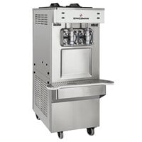 Spaceman 6795-C 2 Bowl Slushy / Granita Stainless Steel Floor Model Frozen Drink Machine - 208/230V