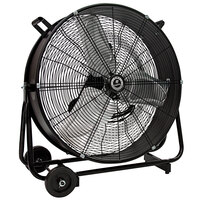 TPI CPBS 24-DHV 24" 2-Speed Tilt Head High Velocity Direct Drive Industrial Drum Fan - 1/6 hp, 3,400 CFM