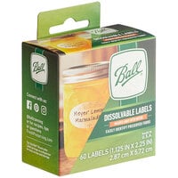 Ball 1440010734 Dissolvable Oval Canning Labels   - 60/Pack