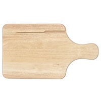 Tablecraft 79K Bread / Charcuterie Board with Knife Slot - 13 1/2" x 7 1/2" x 3/4"