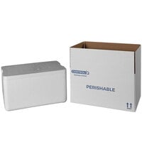 Lavex Industrial Insulated Shipping Box with Foam Cooler 14 5/8" x 8 5/8" x 7 1/4" - 1" Thick