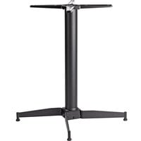NOROCK Parkway PWST30BK Self-Stabilizing 30 inch x 30 inch Sandstone Black Zinc-Plated Powder-Coated Steel Outdoor / Indoor Standard Height Table Base