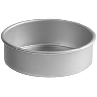 Choice 6 inch x 2 inch Round Straight Sided Aluminum Cake Pan