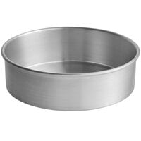 Choice 10 inch x 3 inch Round Straight Sided Aluminum Cake Pan