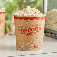 Carnival King Kraft 130 oz. Popcorn Bucket - 25/Pack