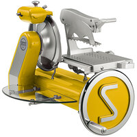 Sirman Anniversario 300 12 inch Yellow Manual Meat Slicer with Flywheel