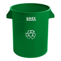 Lavex 20 Gallon Green Round Commercial Recycling Can