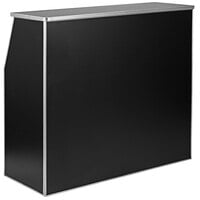 Flash Furniture XA-BAR-48-BK-GG 47 3/4 inch Black Laminate Portable Bar