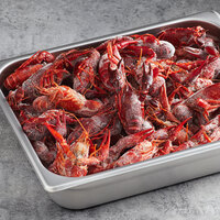 CenSea 5 lb. 10/15 Count Whole Cooked and Seasoned Crawfish - 2/Case