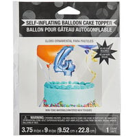 Creative Converting 337531 9 inch Blue 4 inch Balloon Cake Topper