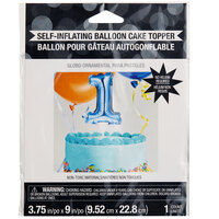 Creative Converting 337534 9 inch Blue 1 inch Balloon Cake Topper