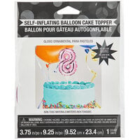 Creative Converting 337515 9 inch Pink 8 inch Balloon Cake Topper