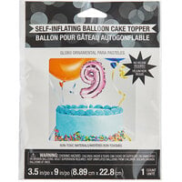 Creative Converting 337520 9 inch Pink 9 inch Balloon Cake Topper