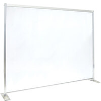 American Metalcraft RPC48 48 inch x 72 inch Clear PVC Freestanding Partition