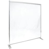 American Metalcraft RPC72 72 inch x 72 inch Clear PVC Freestanding Partition