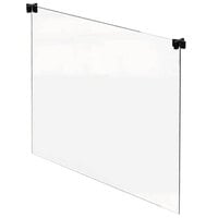 Rosseto TD002 Avant Guarde 24 13/16 inch x 20 inch Free-Standing Tabletop Divider with Cross Connector