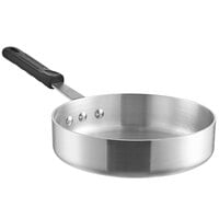 Choice 3 Qt. Aluminum Saute Pan with Black Silicone Handle