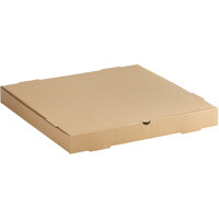 Choice 18 inch x 18 inch x 2 inch Kraft Corrugated Plain Pizza Box - 50/Case