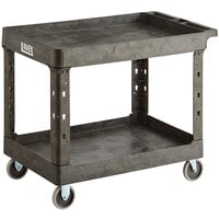 Lavex Large 2-Shelf Utility Cart - 40 3/4" x 25 1/2" x 33 1/2"