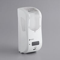 San Jamar SHF970WHCL Summit Rely White Hybrid Automatic Foam Hand Soap and Sanitizer Dispenser - 5 1/2" x 4" x 12"