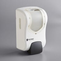 San Jamar SF970WHCL Summit Rely White Manual Foam Hand Soap and Sanitizer Dispenser - 5 3/16 inch x 4 inch x 8 7/8 inch