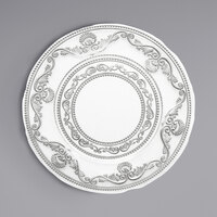 The Jay Companies 1875024 13 inch Round American Atelier Duchess Clear Glass Charger Plate