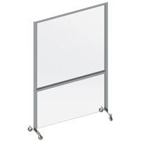 Cal-Mil 22142-31BTMPNL 27 inch x 31 1/2 inch Clear Acrylic Bottom Panel for 31 1/2 inch Mobile Partition