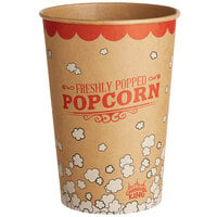 Carnival King Kraft 46 oz. Popcorn Cup - 50/Pack