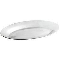Choice 10 1/2" x 7" Oval Aluminum Sizzler Platter
