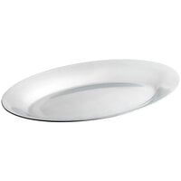 Choice 12 3/4 inch x 8 1/2 inch Oval Aluminum Sizzler Platter