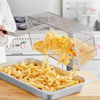 17 1/2 inch x 9 1/8 inch x 6 inch Fryer Basket with Front Hook