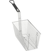 13 1/4" x 6 1/2" x 5 7/8" Fryer Basket with Front Hook