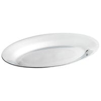 Choice 11 1/2 inch x 8 inch Oval Aluminum Sizzler Platter