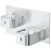 Elkay EDFP217C Stainless Steel Bi-Level Wall Mount Non-Filtered Drinking Fountain