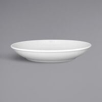 RAK Porcelain SOPONDC26 Soul 10 1/4 inch Bright White Embossed Deep Coupe Porcelain Plate - 12/Case