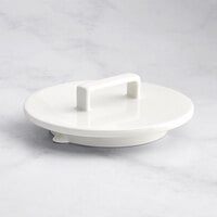 RAK Porcelain NOTPLD2 Nordic 2 9/16" Warm White Porcelain Lid for 33.8 oz. Teapot - 12/Case