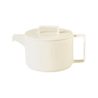 RAK Porcelain NOTP40 Nordic 13.55 oz. Warm White Porcelain Teapot with Lid - 4/Case